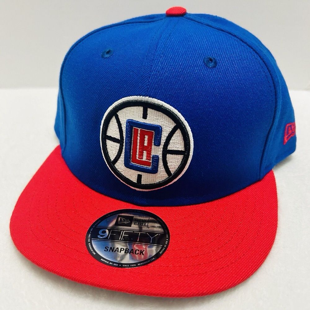 New Era Los Angeles Clippers‎ 2-Tone 9FIFTY Snapback Adjustable Hat Cap Blue Red